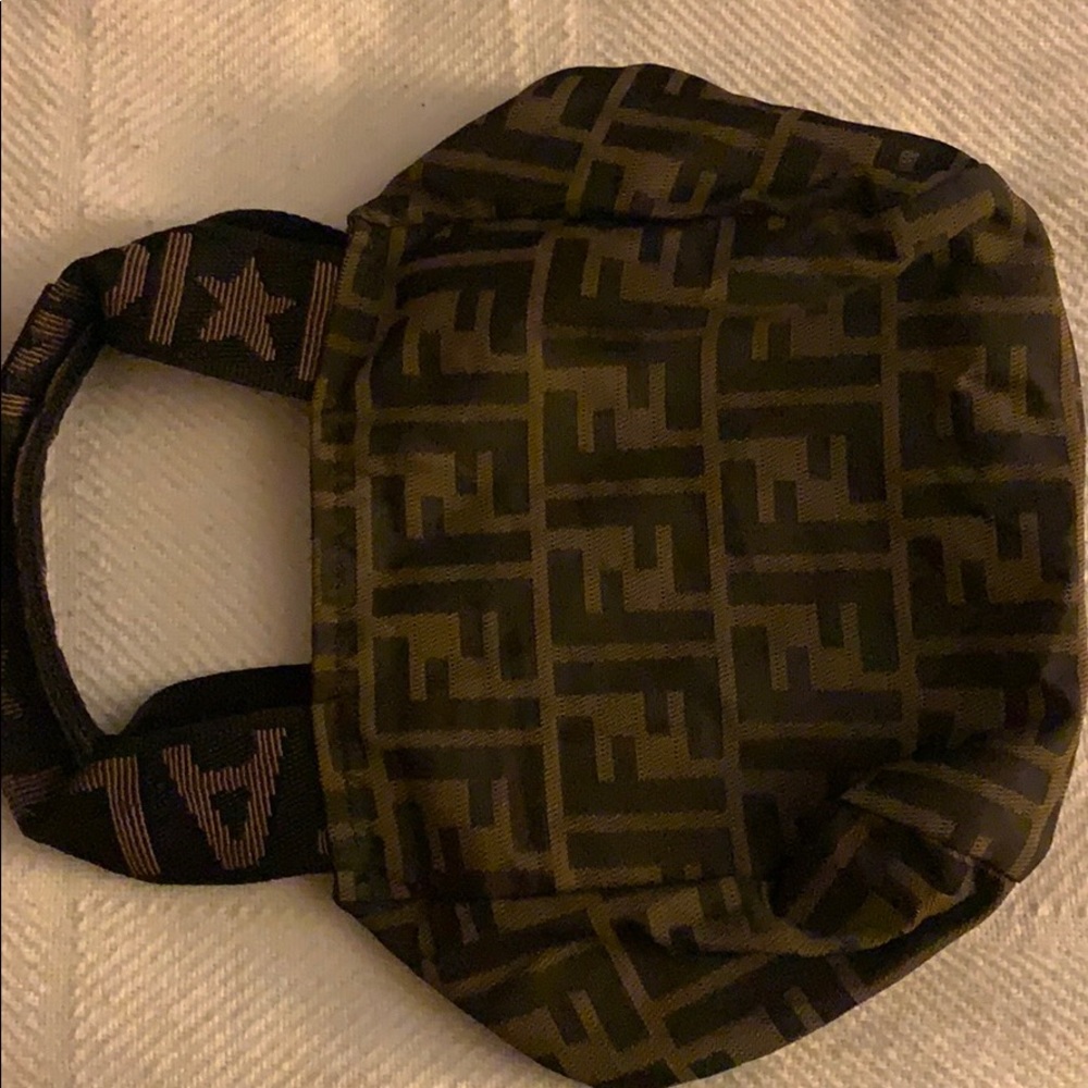 Vintage 80s Authentic Zucca Print Fendi Bag